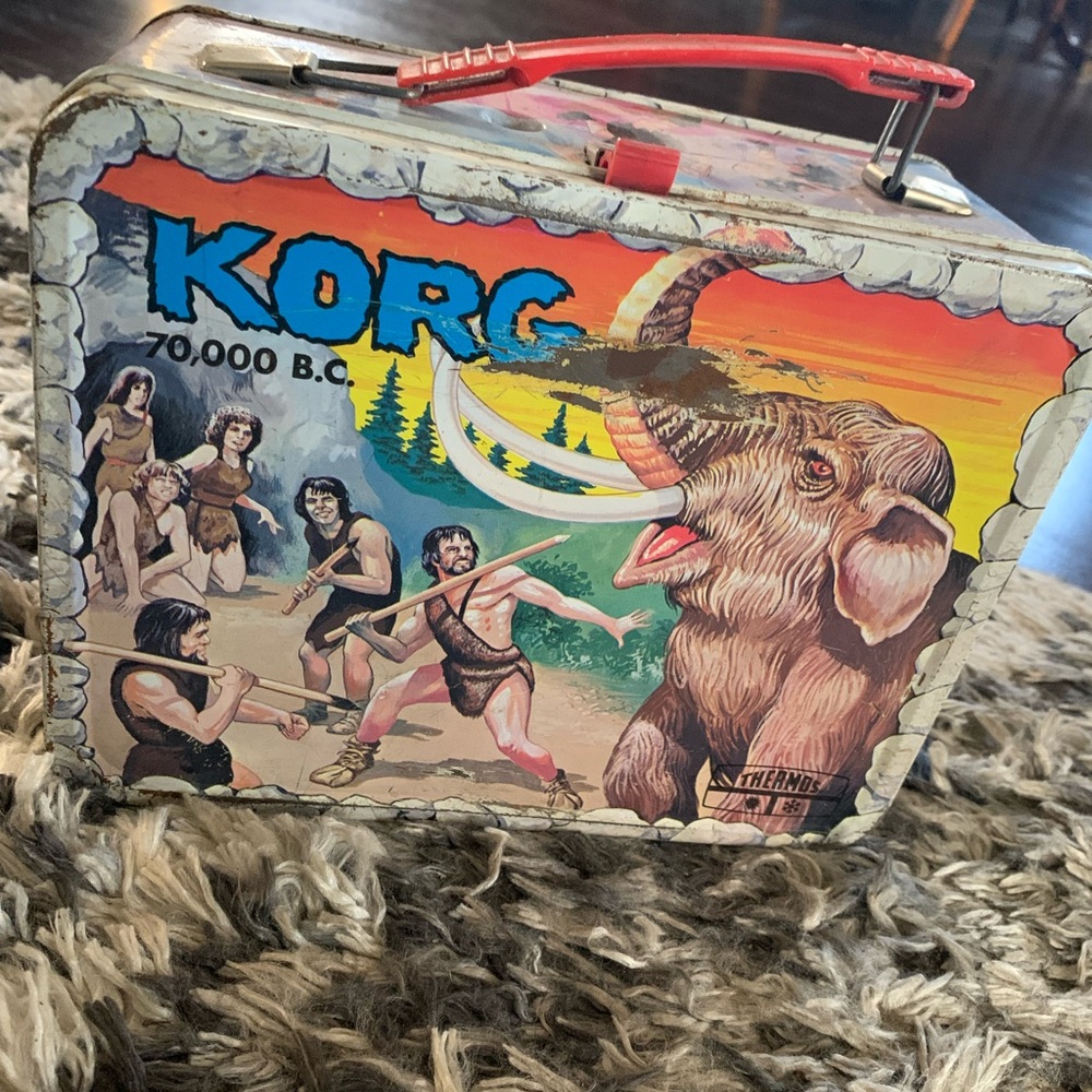 Vintage Korg 70,000 B.C. Lunchbox